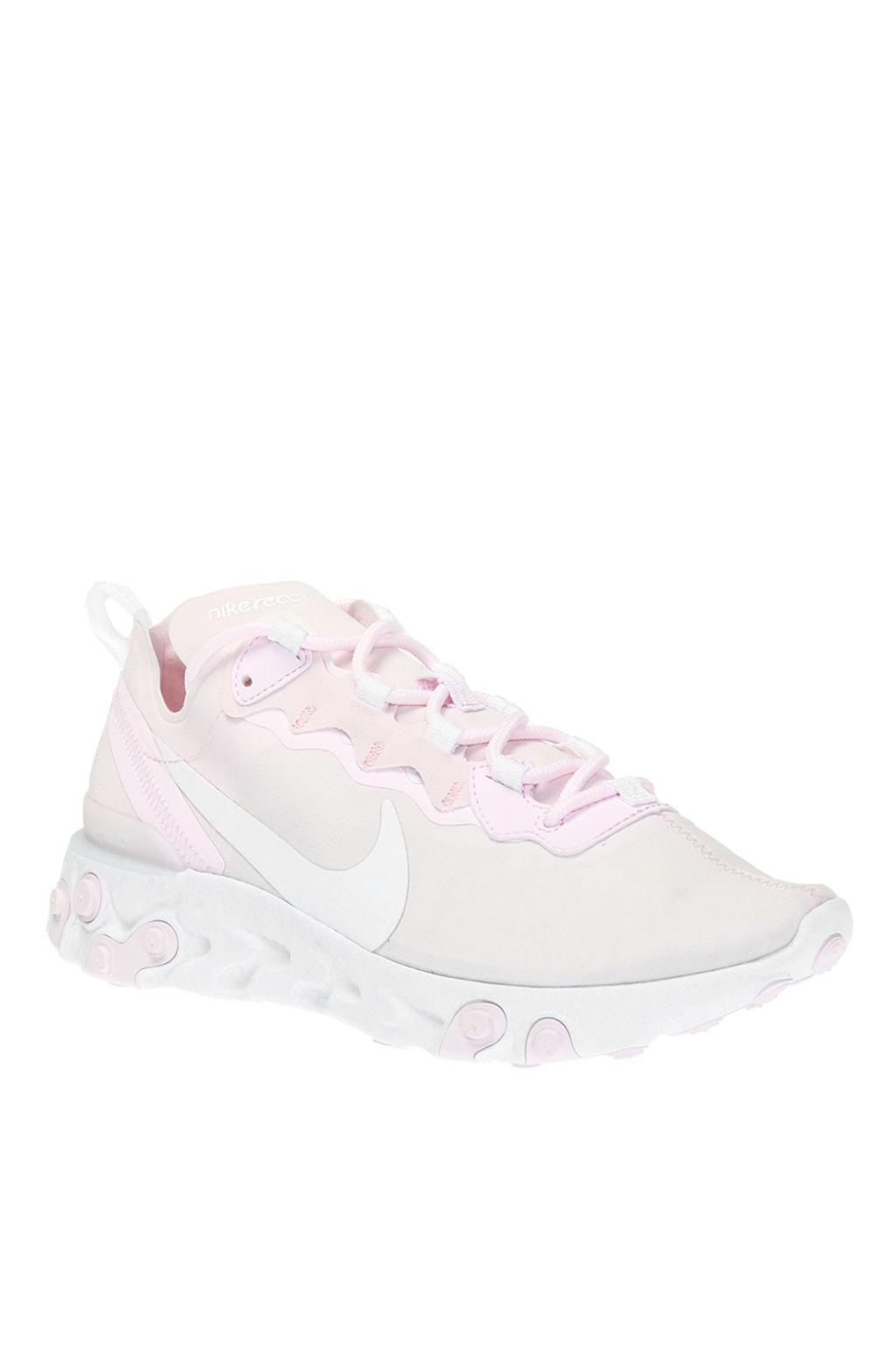 Pink nike react element 55 sale